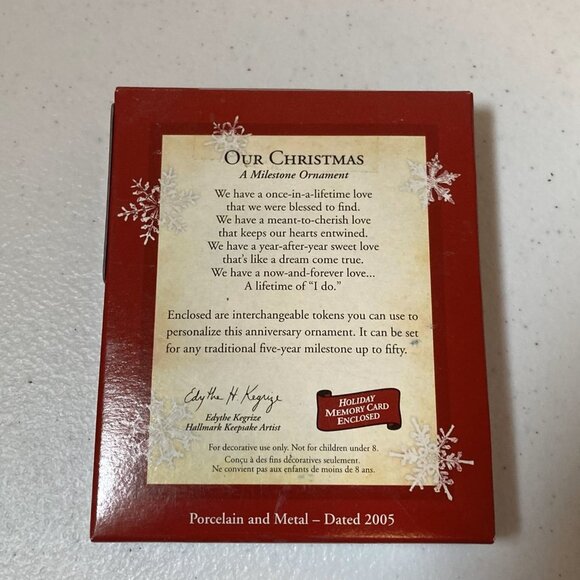 Hallmark Keepsake Ornament - Our Christmas - 2005 - NWT - Picture 2 of 6